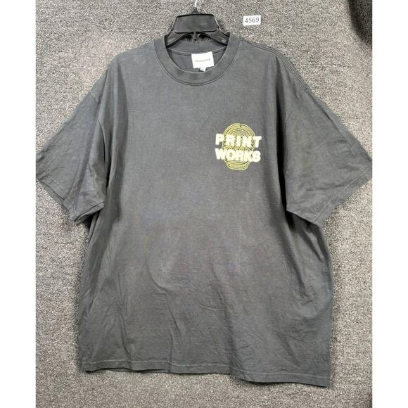 Individualist T Shirt Mens Size XL Black Print Works Crewneck Street Tee - Picture 2 of 5